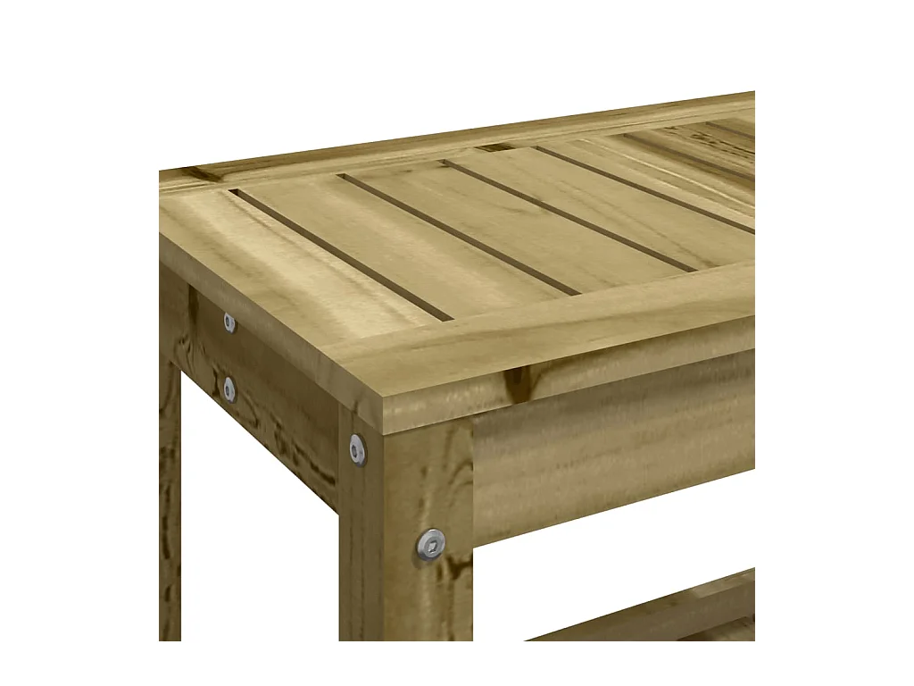 Banc de jardin 82,5x35x45 cm bois de pin imprégné