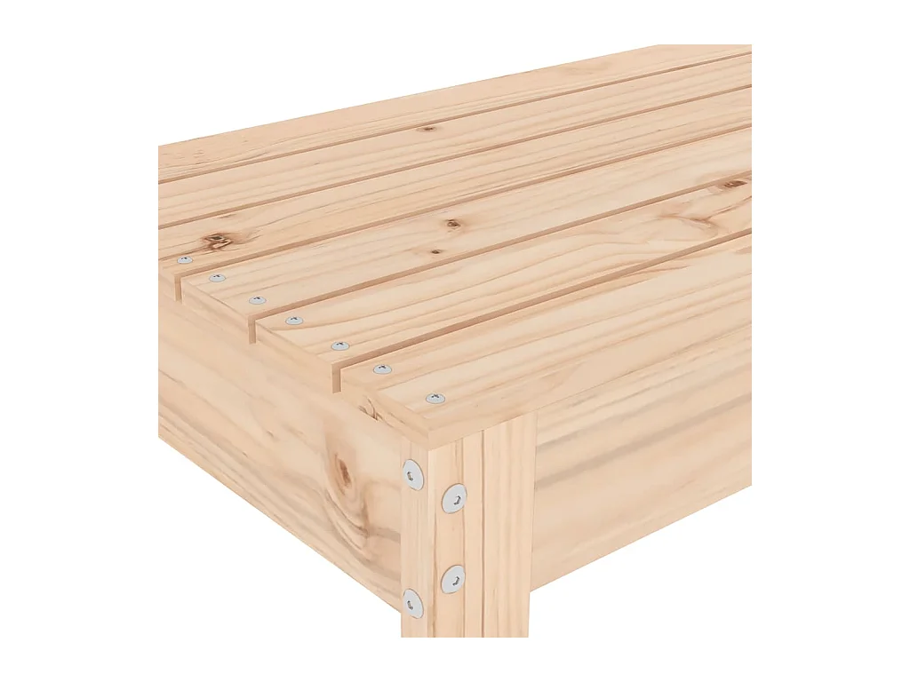 Banco de jardim 80x38x45 cm madeira de pinho maciça