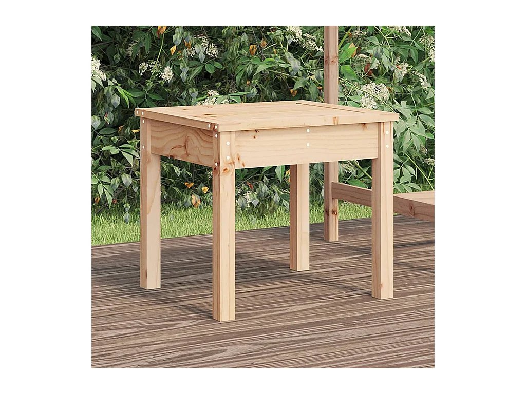 Banc de jardin 50x44x45 cm bois massif de pin