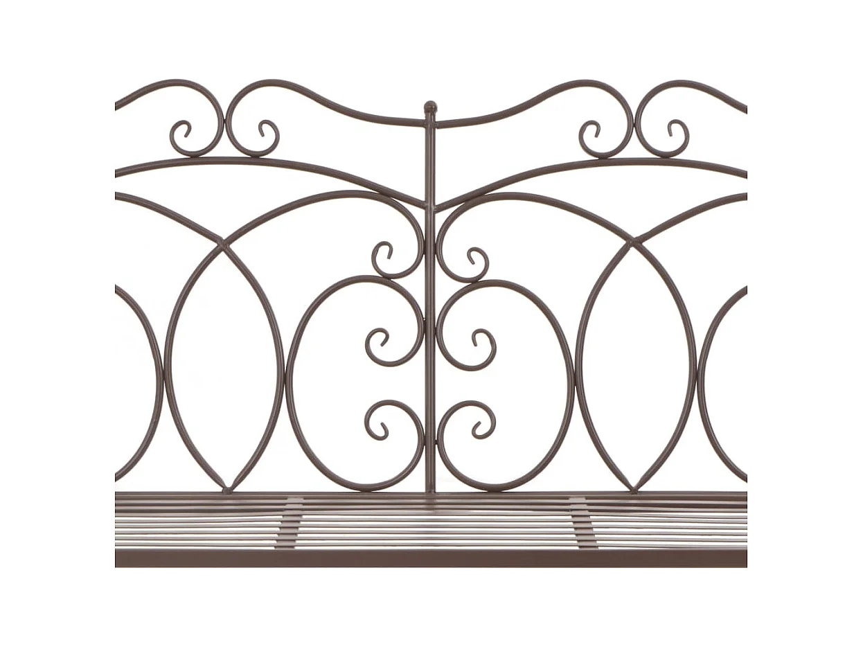 Banc de jardin 104 cm Fer Marron antique