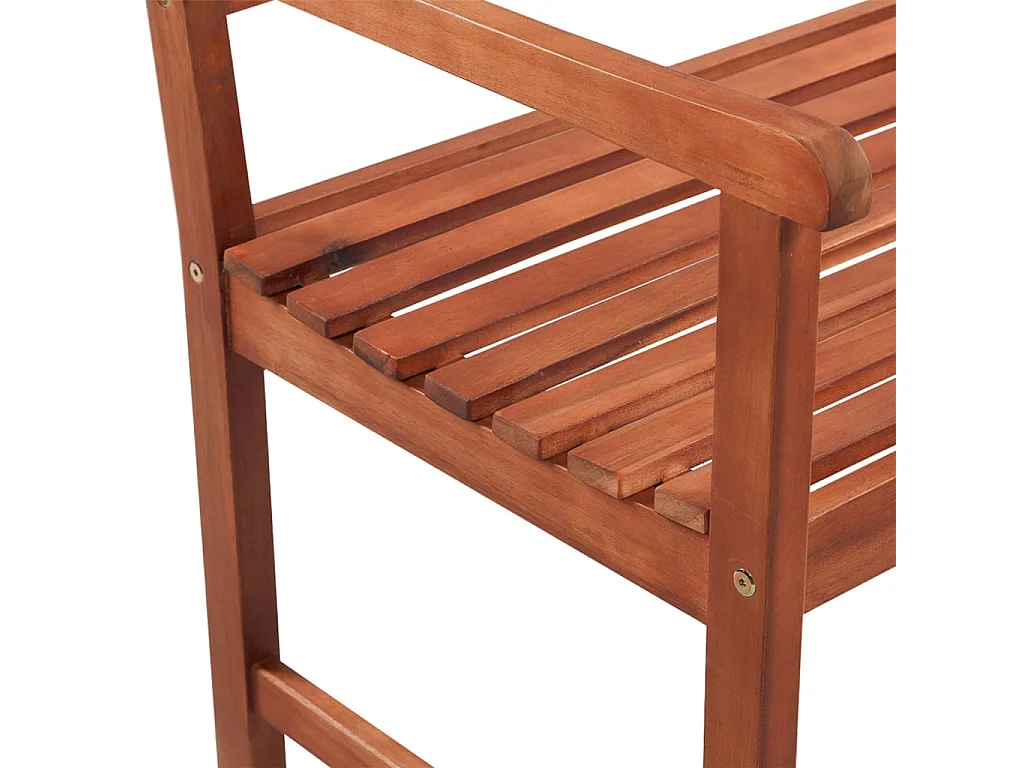 Banc de jardin avec coussin 120 cm Bois d'acacia massif