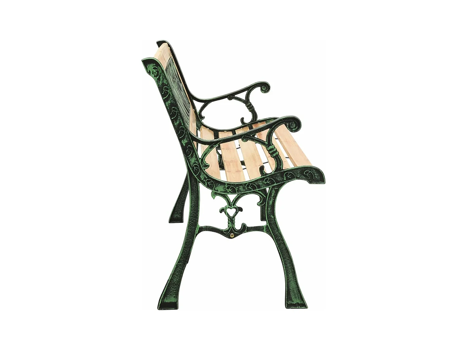 Banc de jardin 122 cm Fonte et bois de sapin massif