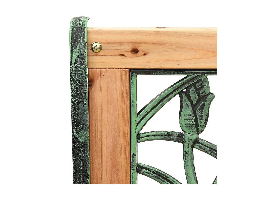 Banc de jardin 122 cm Fonte et bois de sapin massif