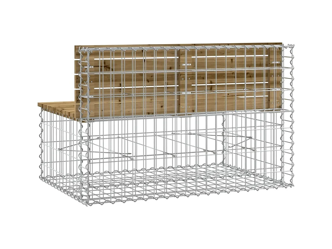 Tuinbank schanskorfontwerp 103x70x65 cm geïmpregneerd hout