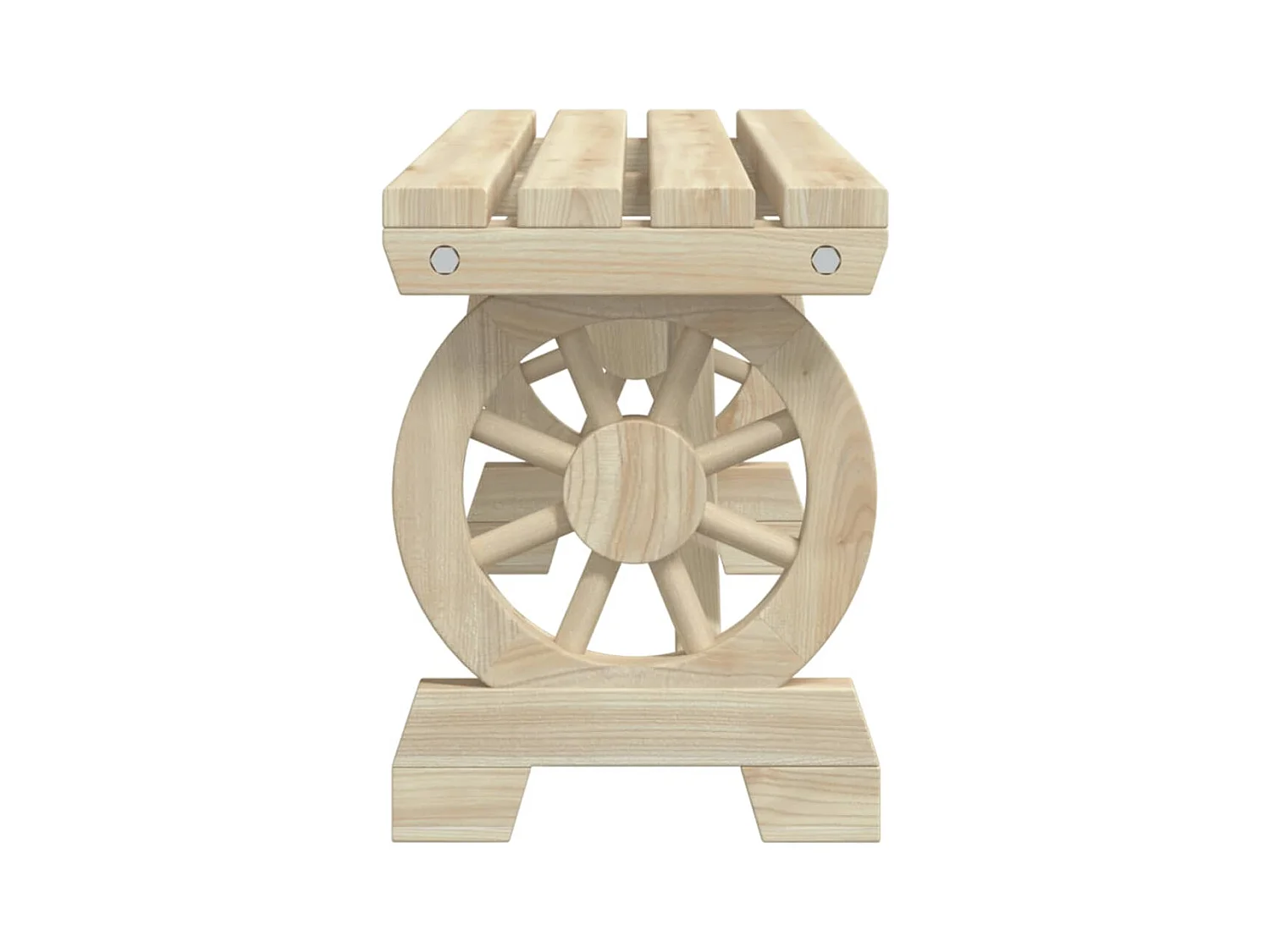 Bancs de jardin 2 pièces bois de sapin massif