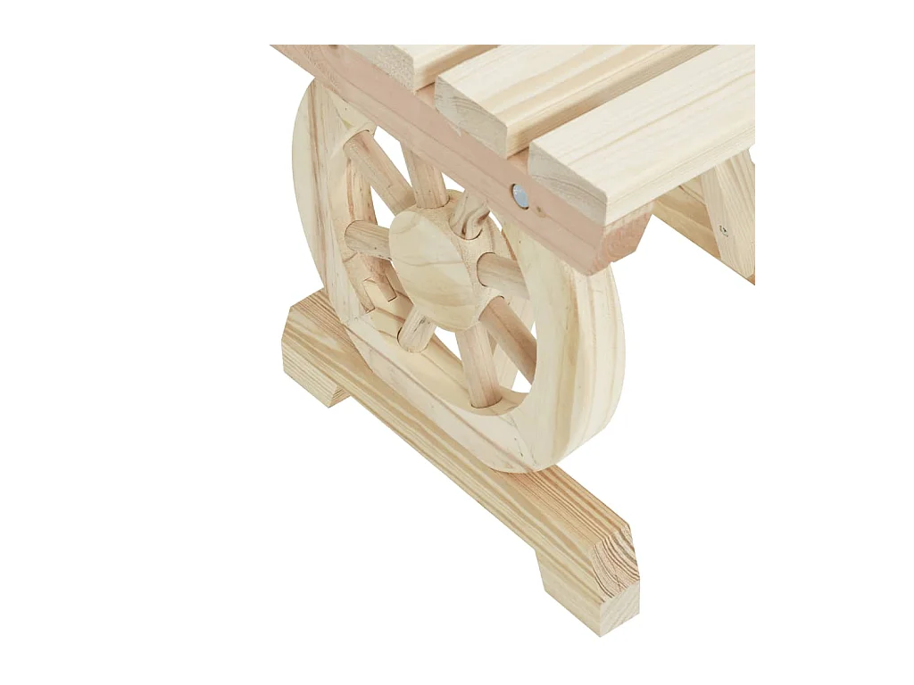 Bancs de jardin 2 pièces bois de sapin massif