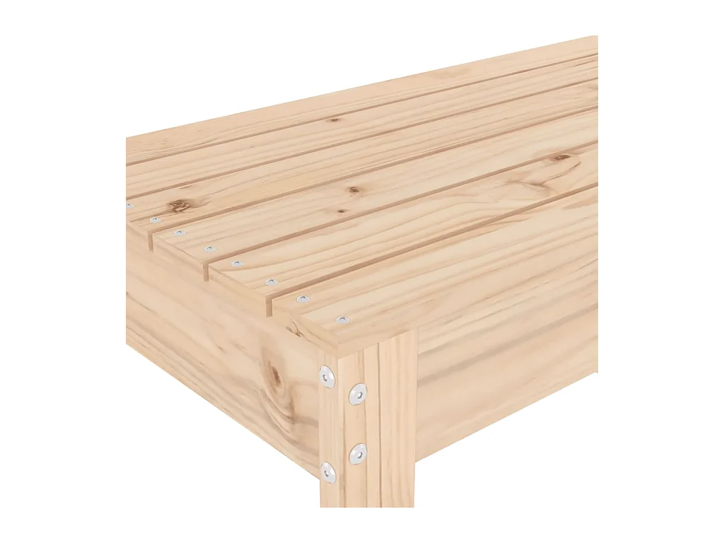 Banco de jardim 110x38x45 cm madeira de pinho maciça