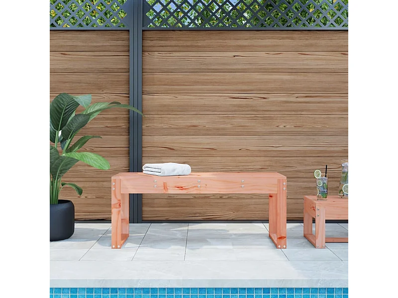 Banco de jardim 110x38x45 cm madeira de douglas maciça