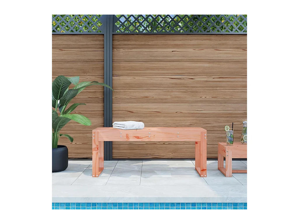 Banc de jardin 110x38x45 cm bois massif de douglas