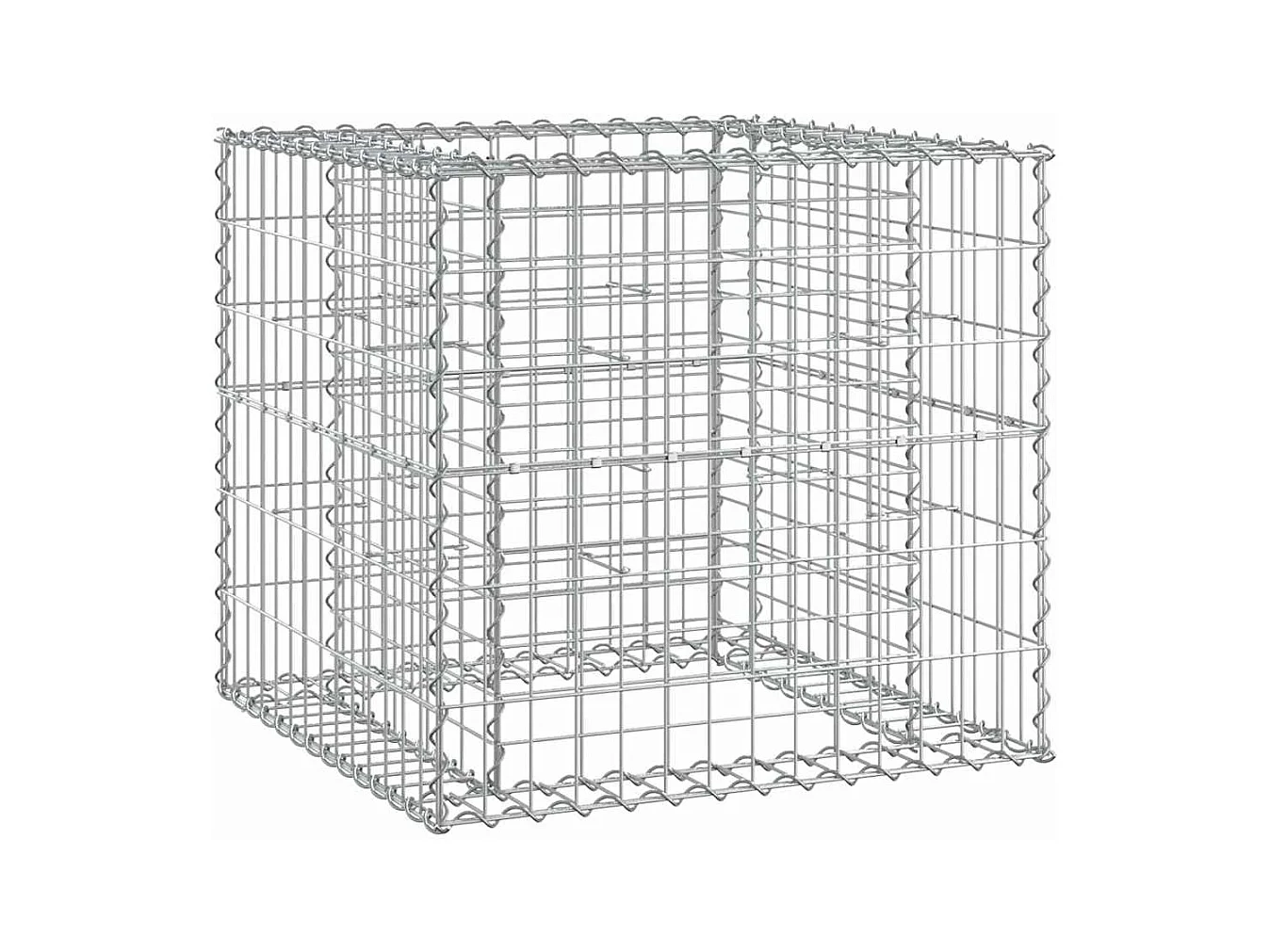 Banc de jardin avec panier en gabion bois massif de douglas