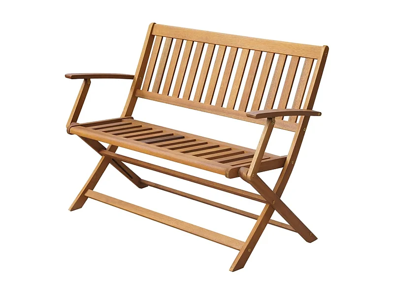 Banco de jardim 120 cm madeira acácia maciça