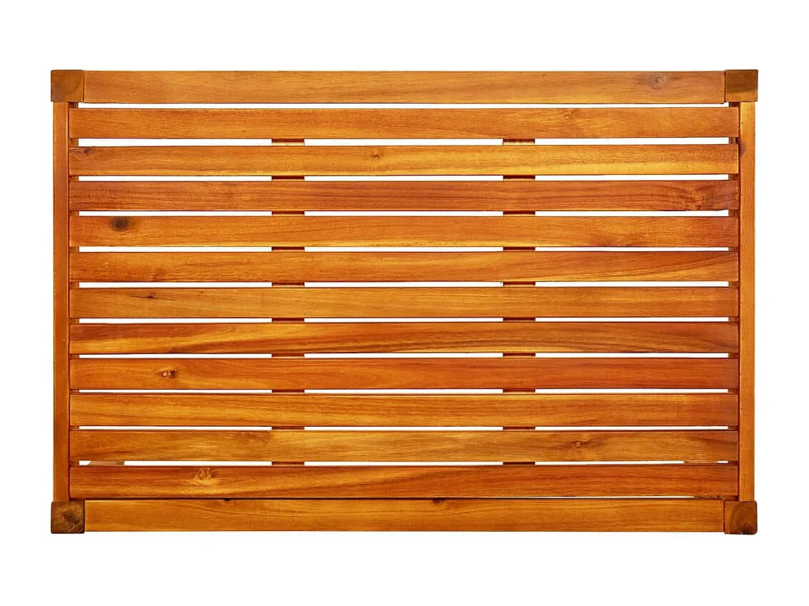 Banc de jardin avec table et repose-pieds Bois d'acacia solide