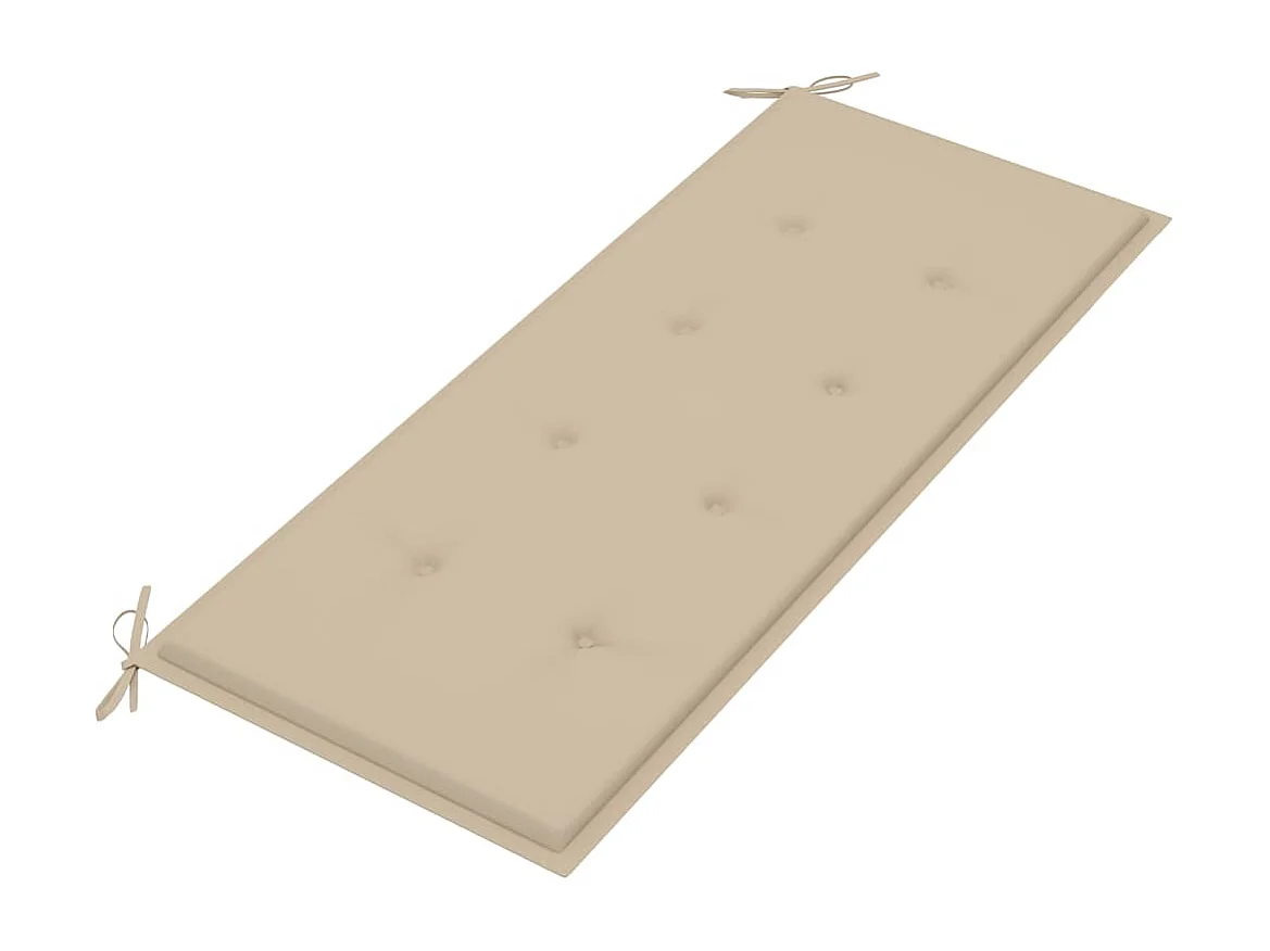 Tuinbank met kussen 120 cm bamboe