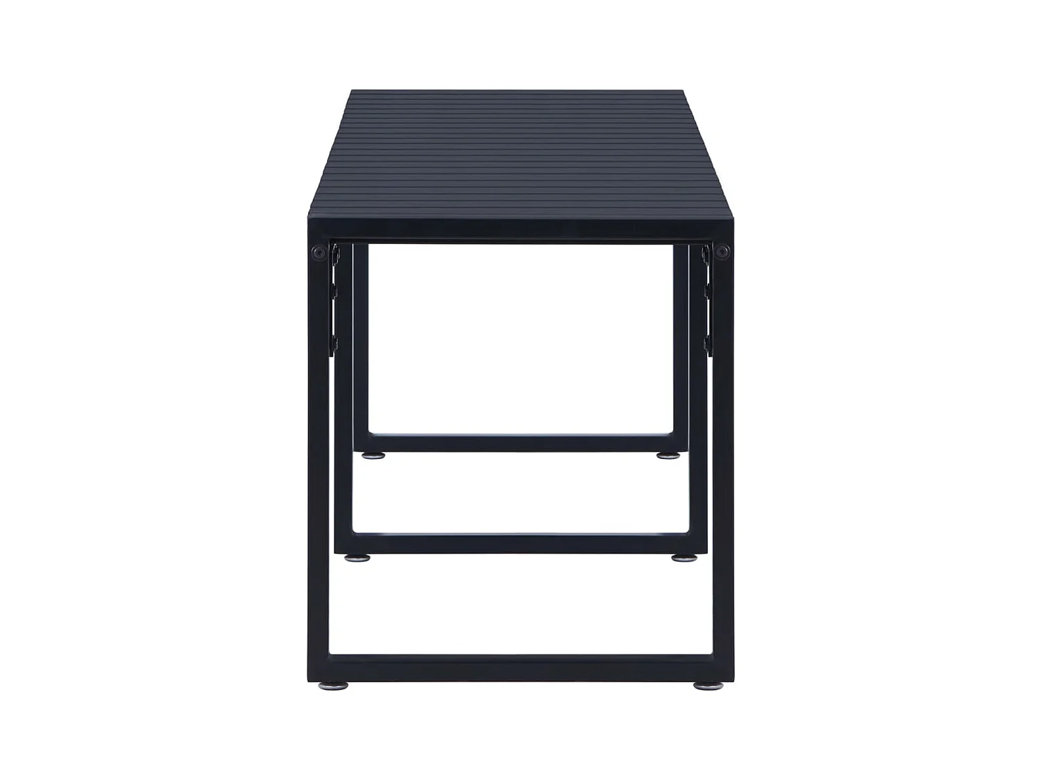 Tuinbank 180 cm PS-plaat zwart