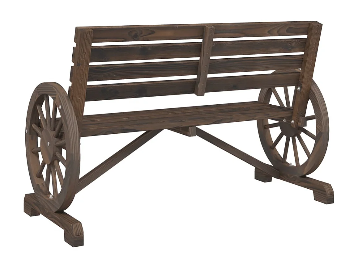 Banc de jardin 2 places bois de sapin massif