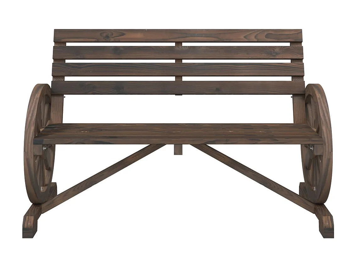 Banc de jardin 2 places bois de sapin massif