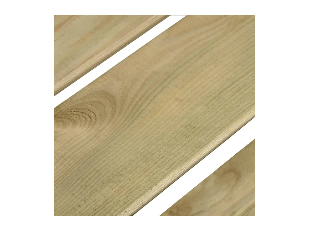 Banc de jardin 121 cm Bois de pin imprégné