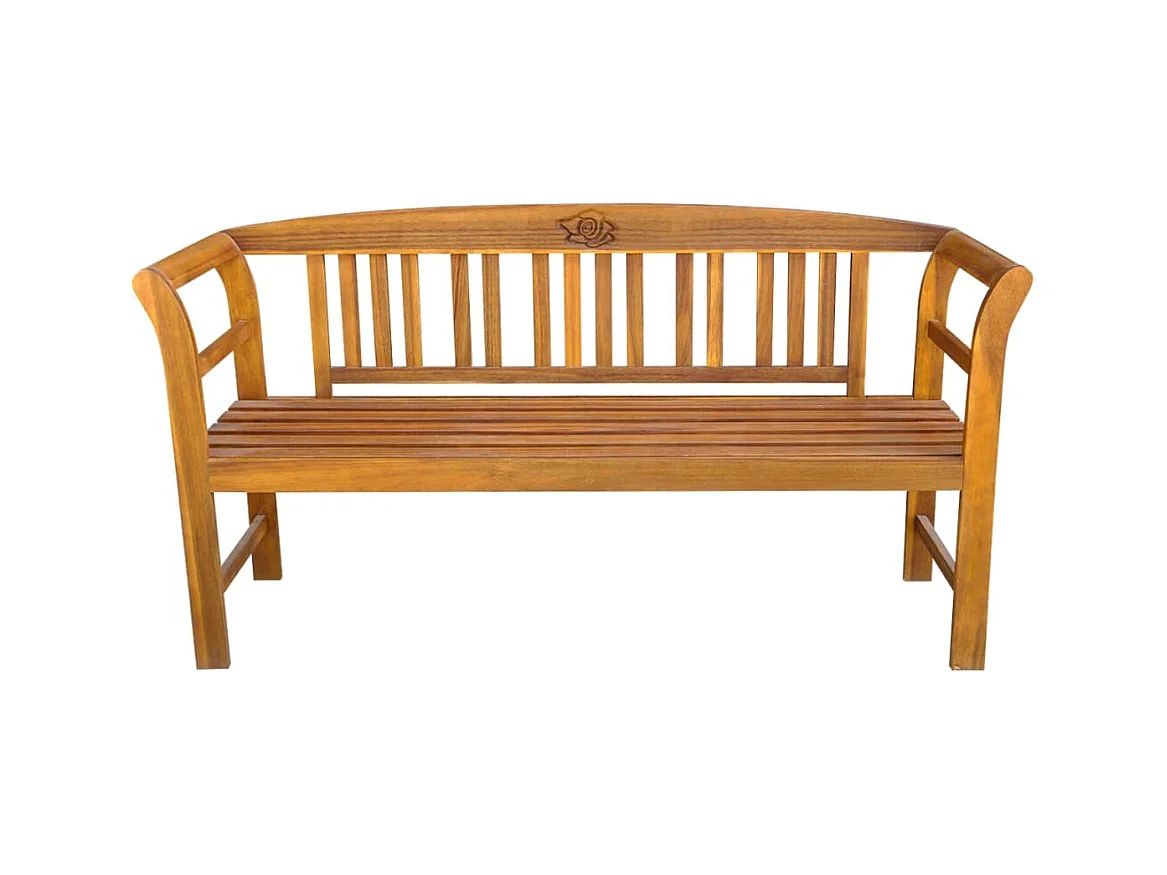 Banc de jardin 157 cm Bois d'acacia solide