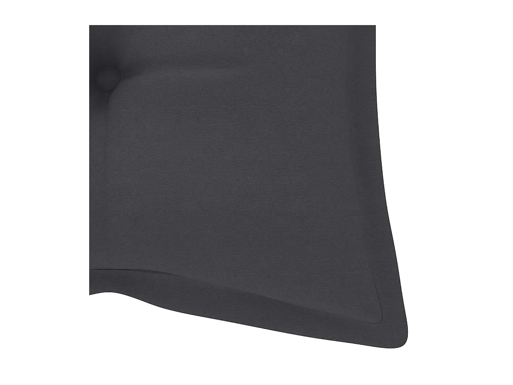 Banc de jardin pliable avec coussin 118 cm Bambou