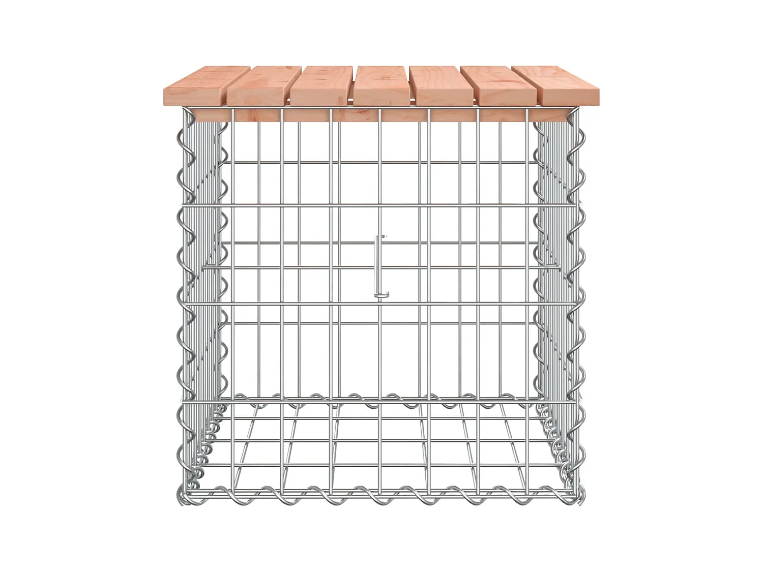 Banc de jardin design gabion 43x44x42 cm bois massif de douglas