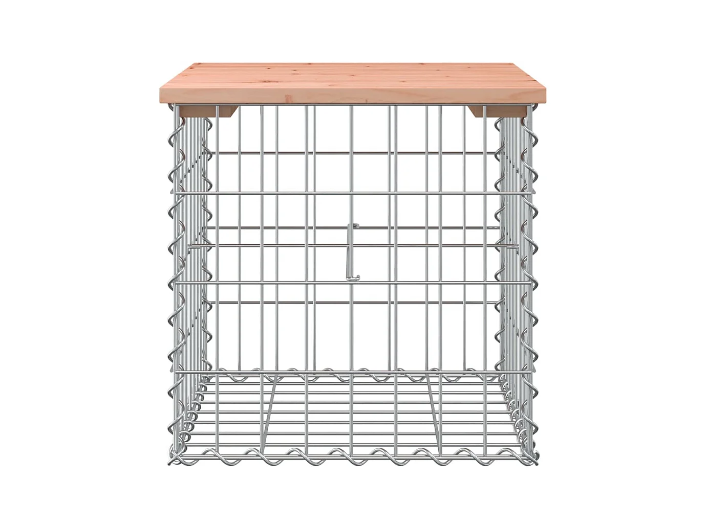 Banc de jardin design gabion 43x44x42 cm bois massif de douglas