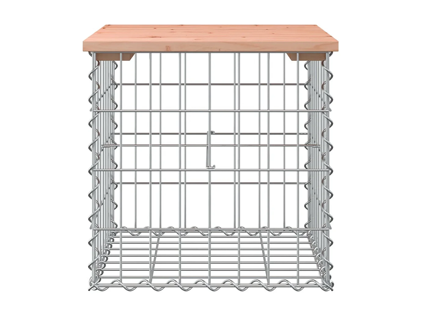 Banc de jardin design gabion 43x44x42 cm bois massif de douglas