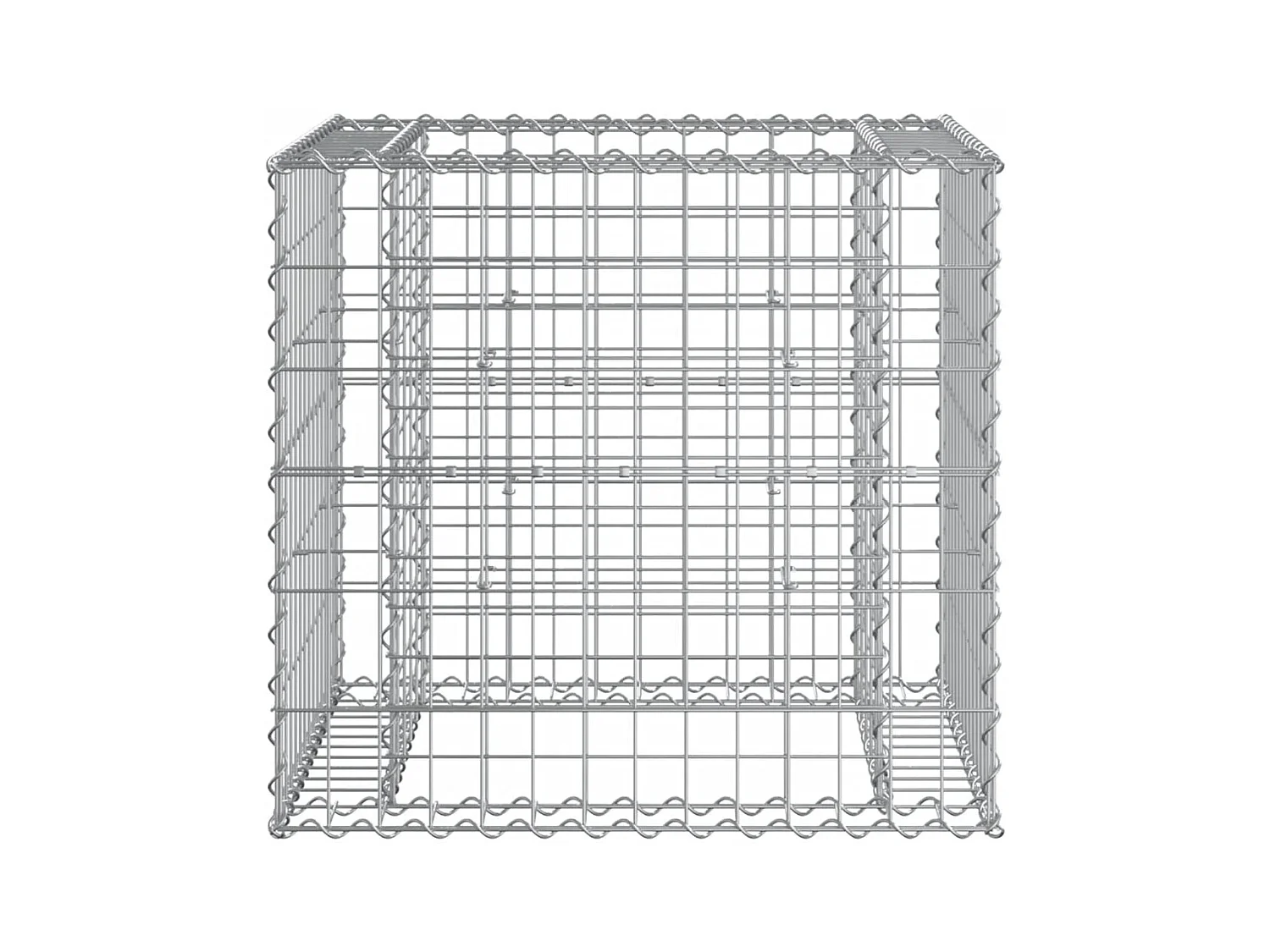 Banc de jardin avec panier en gabion bois de pin imprégné