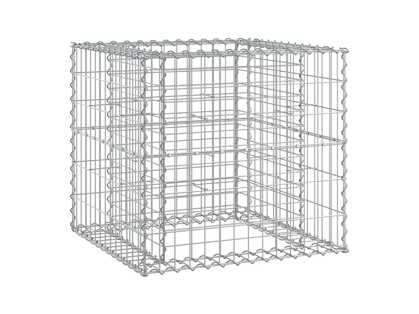 Banc de jardin avec panier en gabion bois massif de douglas