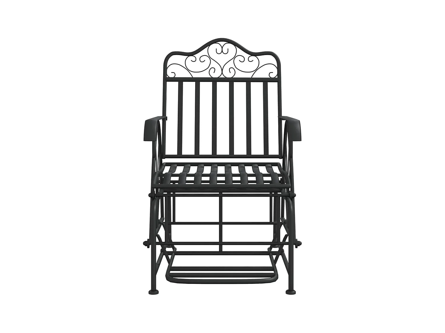 Banc coulissant 61 cm Noir Acier