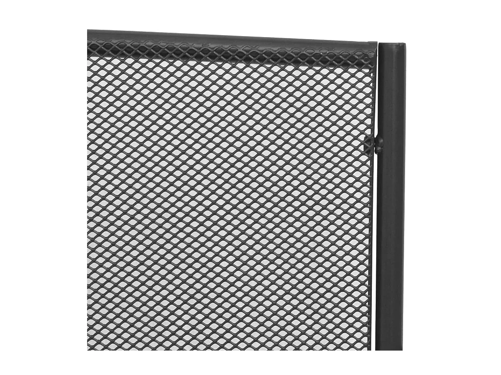 Banc de jardin 108 cm Acier et maille Anthracite