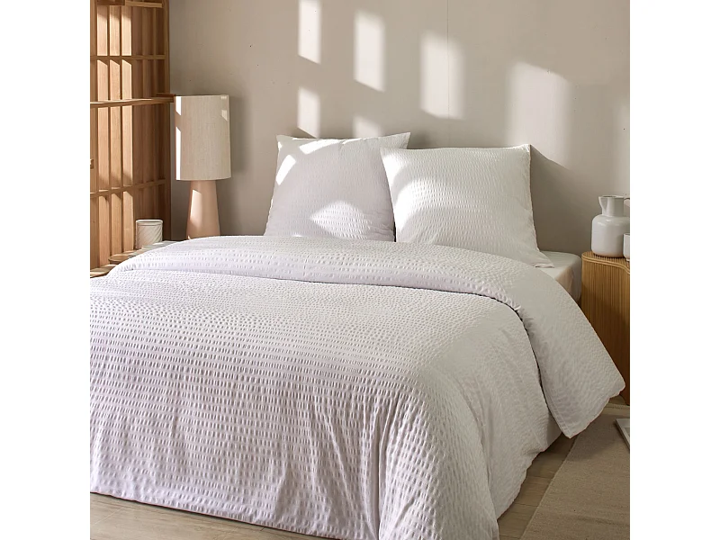 Parure de lit Seersucker 260x240 cm