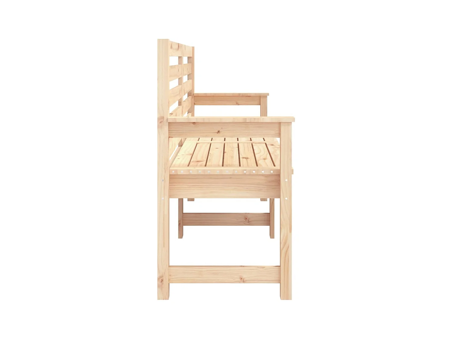 Banc de jardin 159,5x48x91,5 cm bois massif de pin