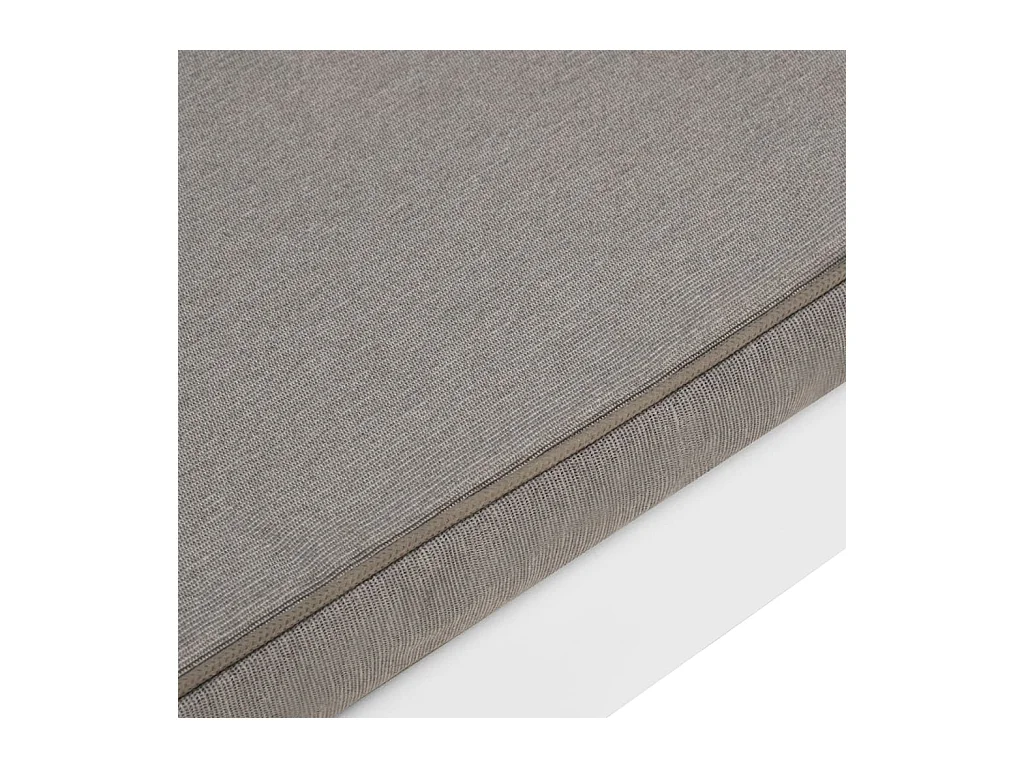 Banco lounge de jardim com almofadão plástico branco