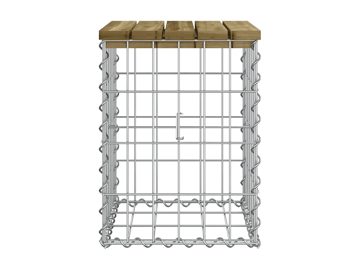 Banc de jardin design gabion 33x31x42 cm bois de pin imprégné