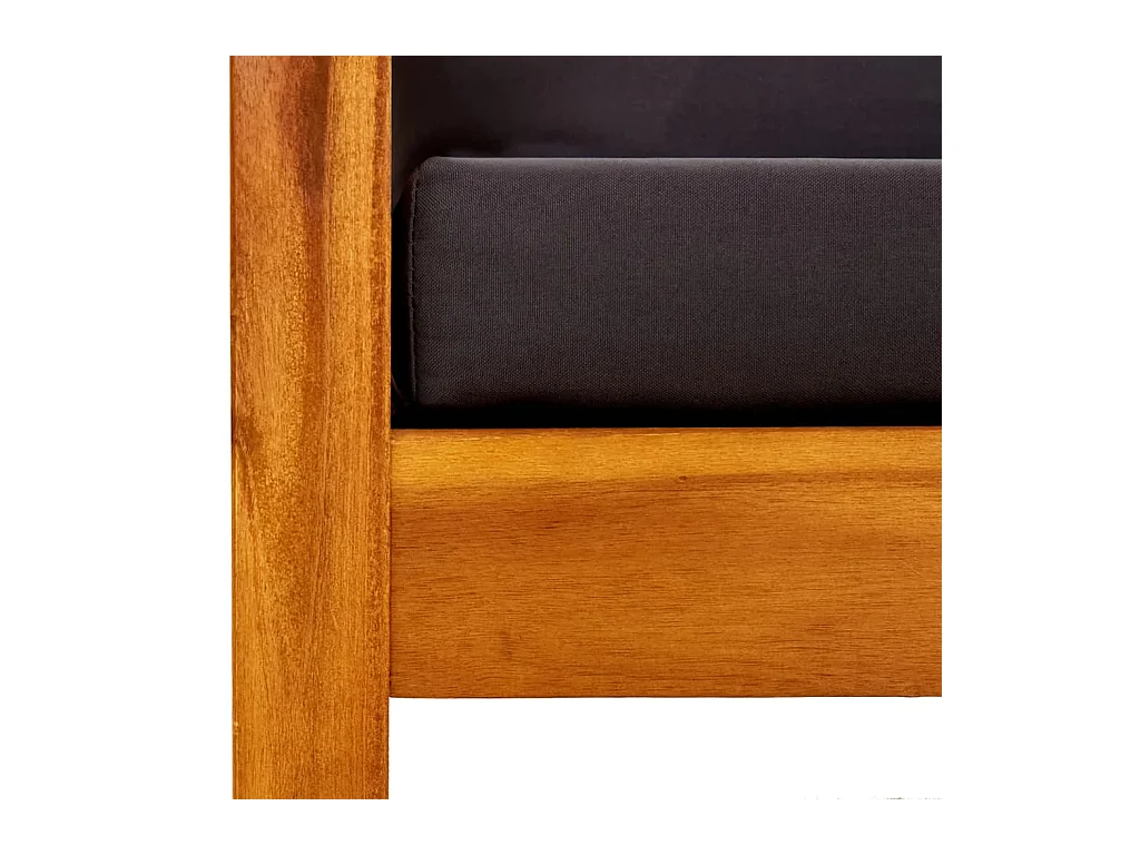 Banc de jardin avec auvent Bois d'acacia solide