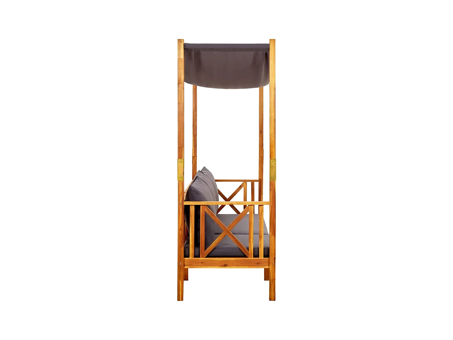 Banc de jardin avec auvent Bois d'acacia solide