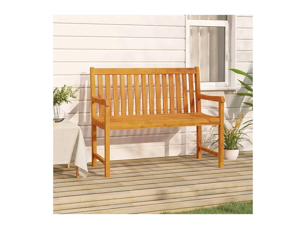 Banc de jardin 110 cm Bois d'acacia solide