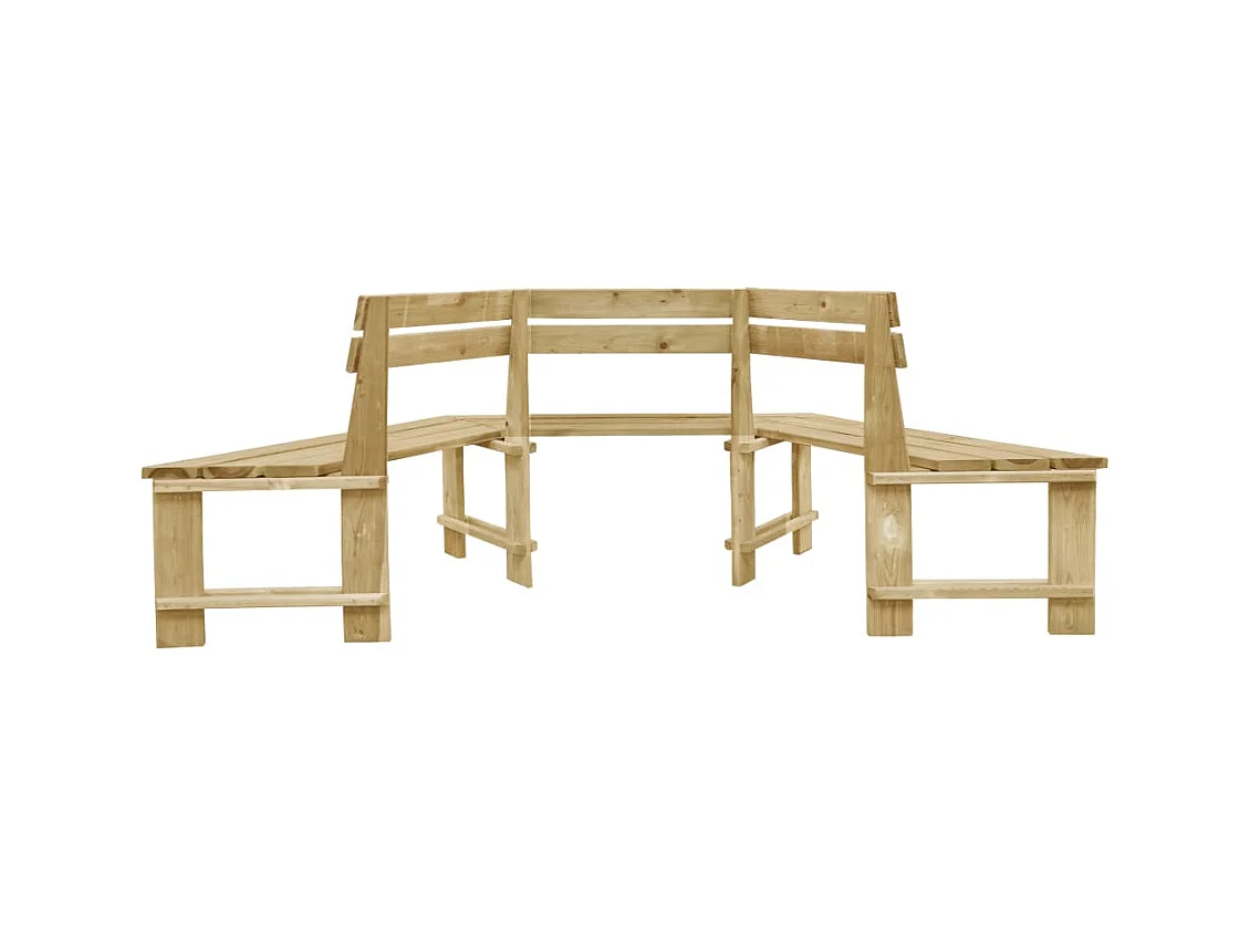 Banco de jardim 240 cm pinho impregnado