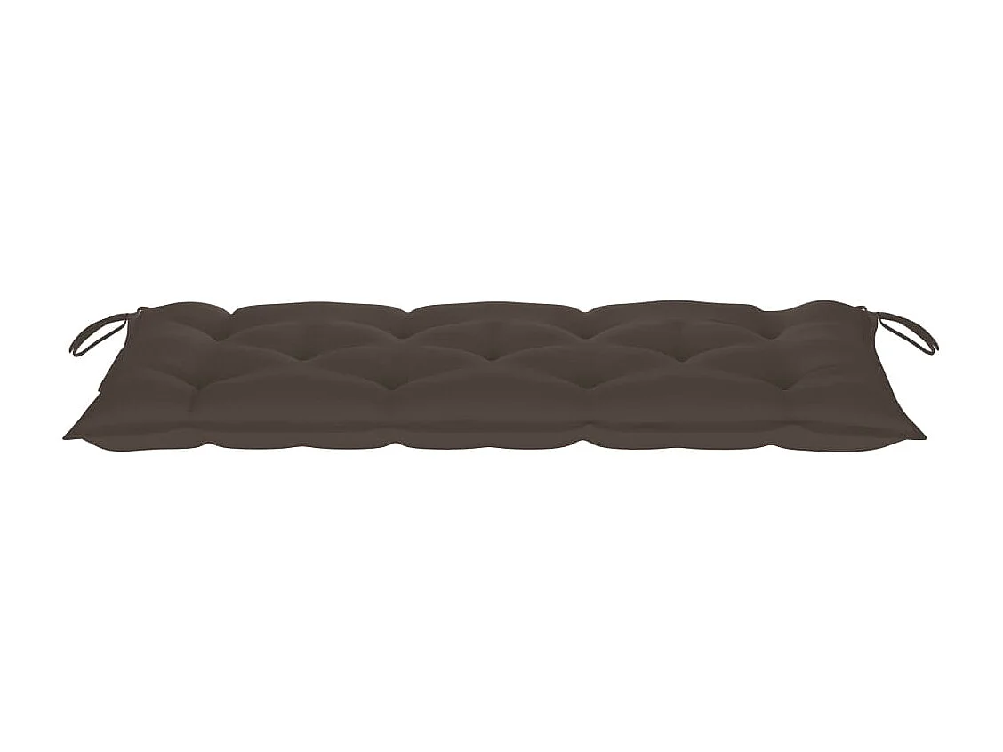 Banc de jardin avec coussin 120 cm Bois d'acacia massif