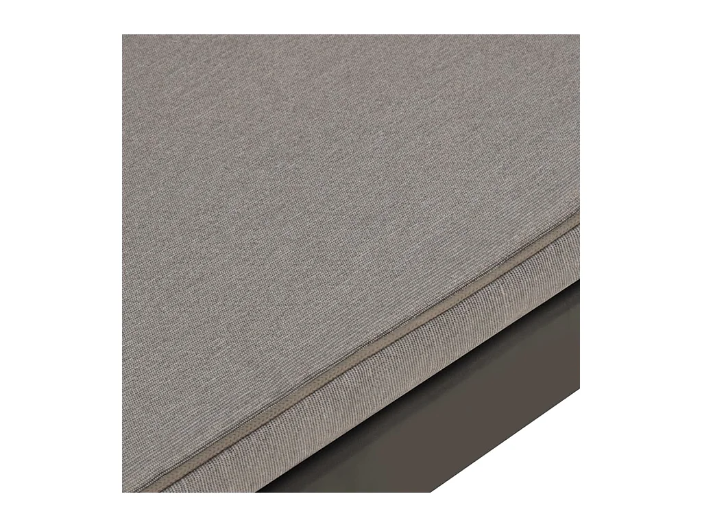 Bancos de jardín con cojines 2 unidades plástico gris