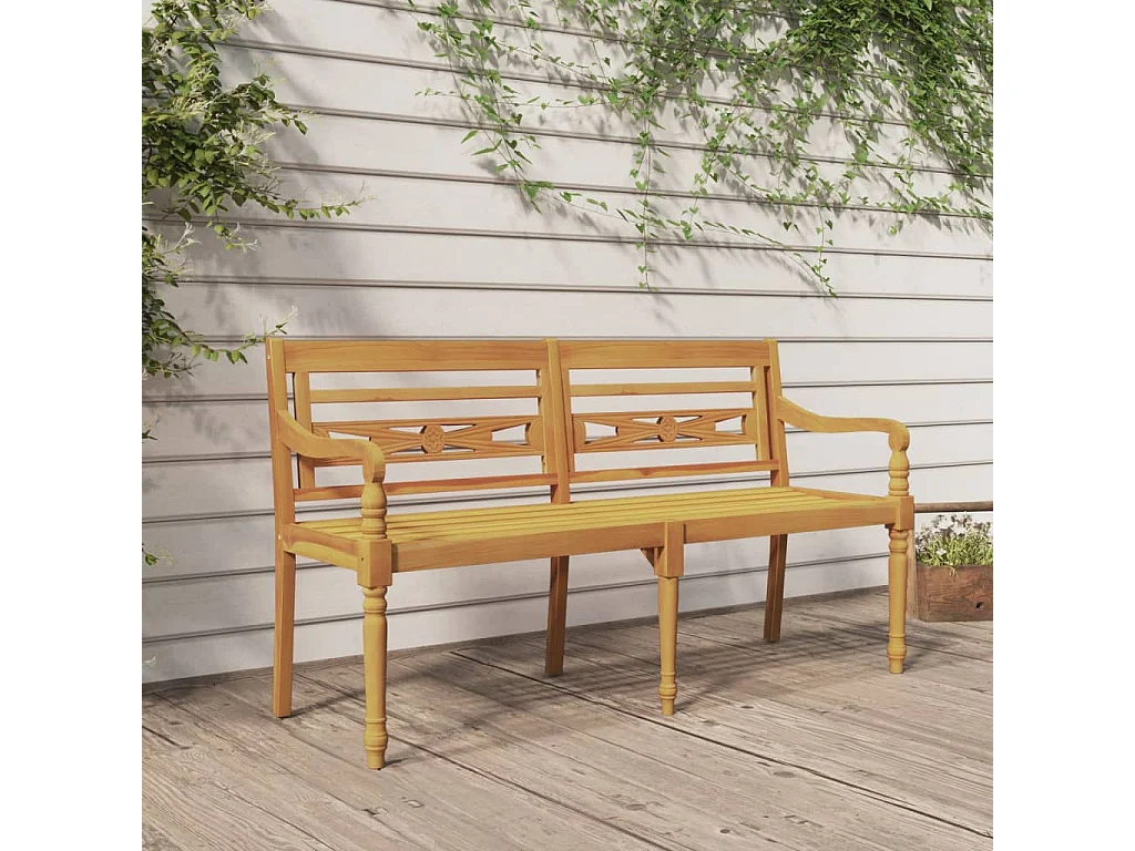 Banco Batavia madera maciza de teca 150 cm