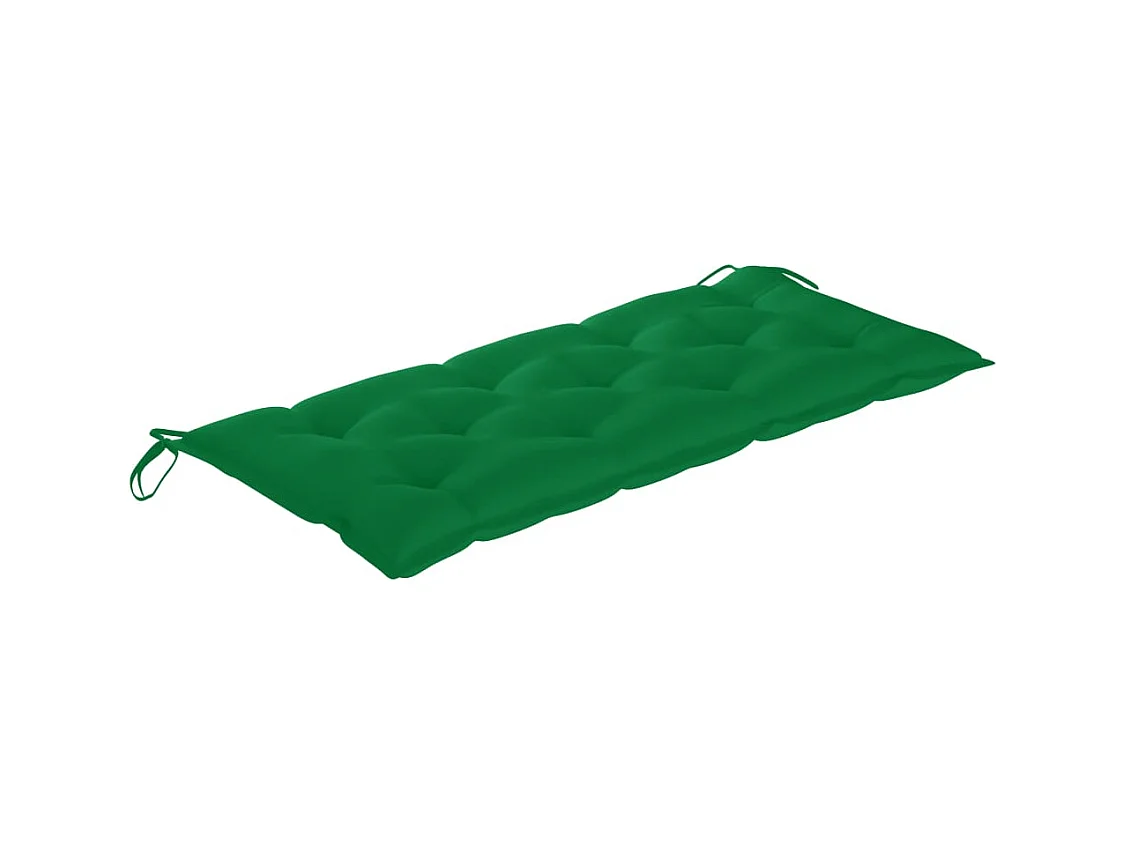 Banc de jardin pliable avec coussin 118 cm Bambou