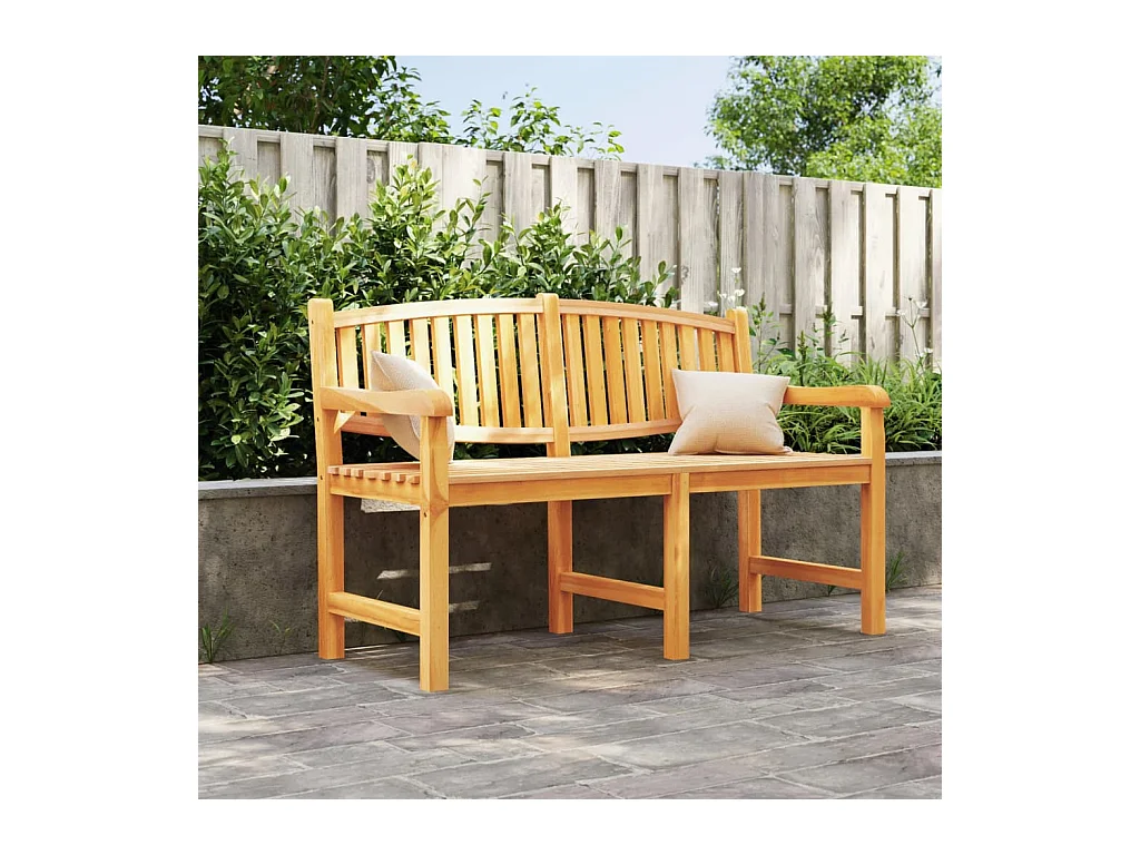 Banc de jardin 149,5x60x90 cm bois de teck solide