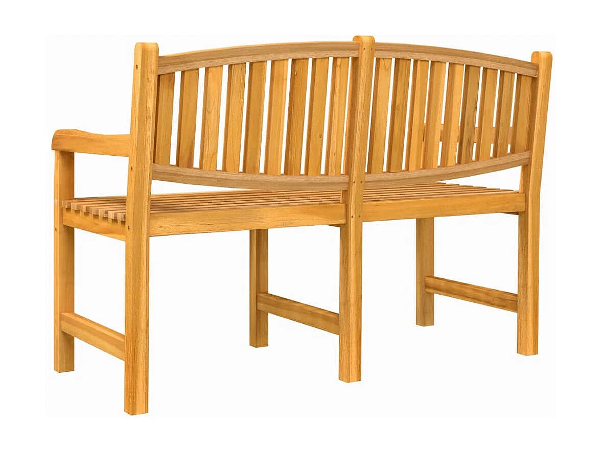 Banc de jardin 149,5x60x90 cm bois de teck solide