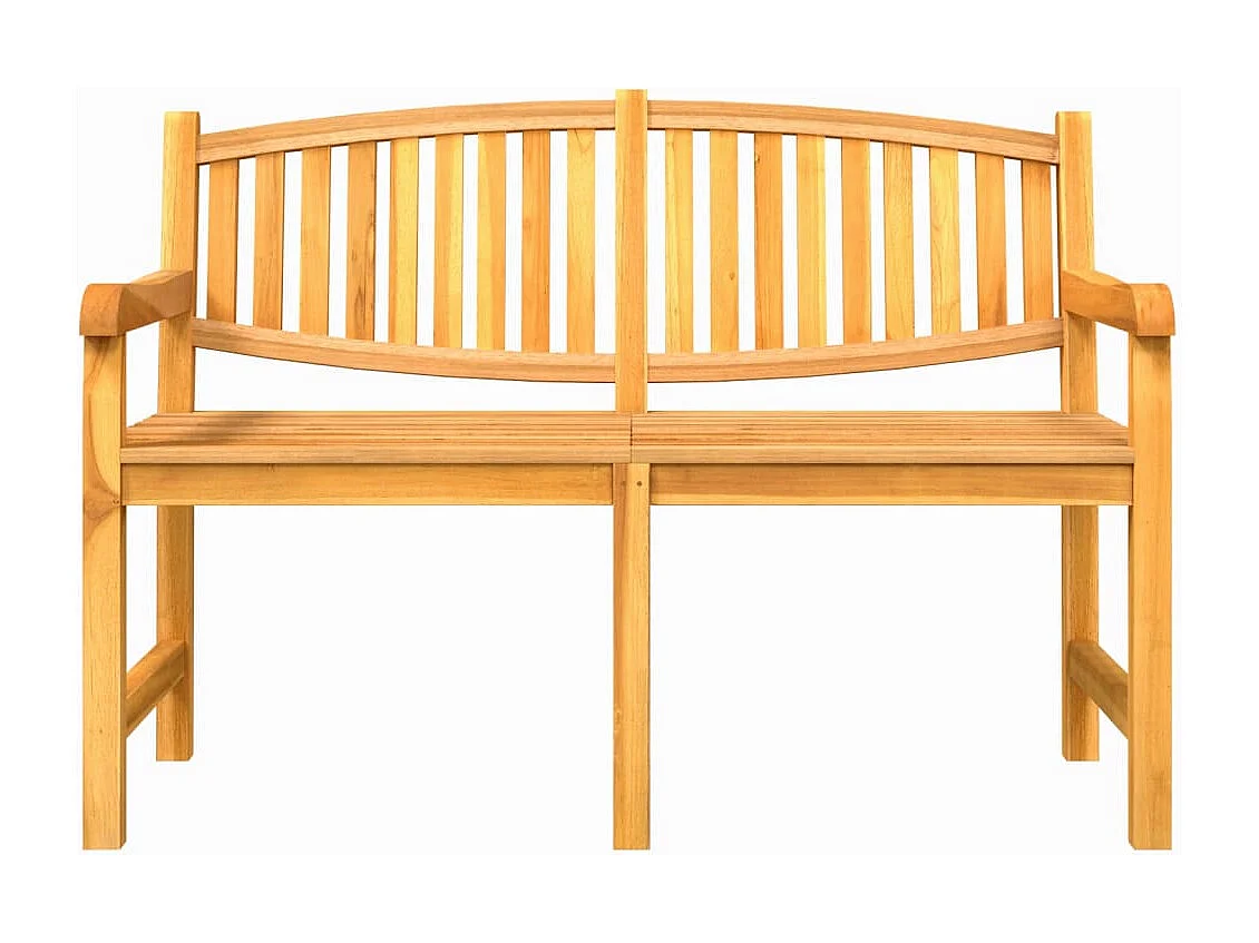 Banc de jardin 149,5x60x90 cm bois de teck solide