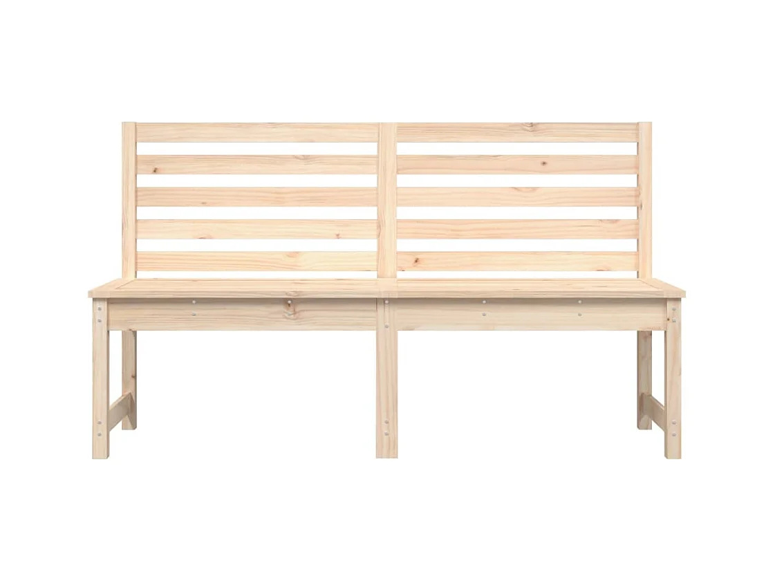 Banc de jardin 157,5 cm bois massif de pin