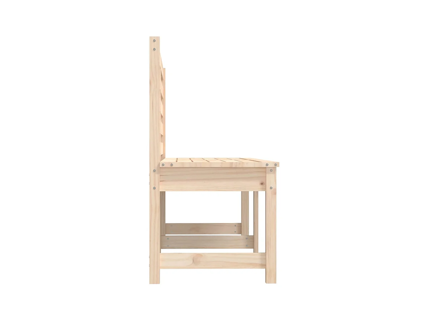 Banc de jardin 157,5 cm bois massif de pin