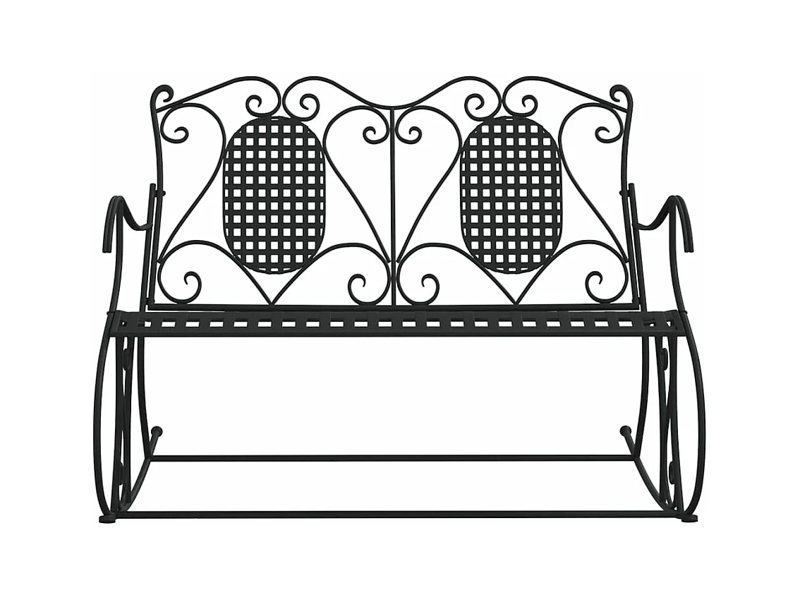 Schommelbank 2-zits 113 cm staal zwart
