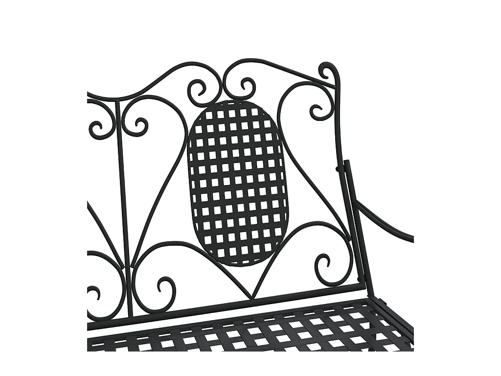 Schommelbank 2-zits 113 cm staal zwart