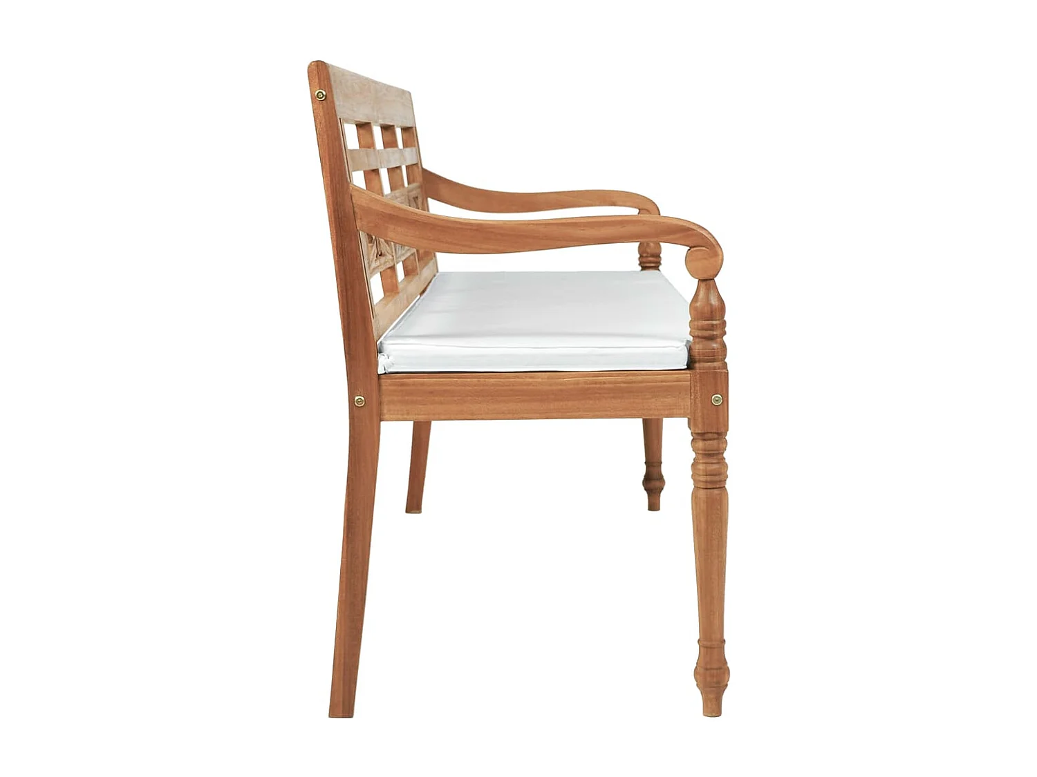 Banco Batavia con cojines 150 cm madera teca